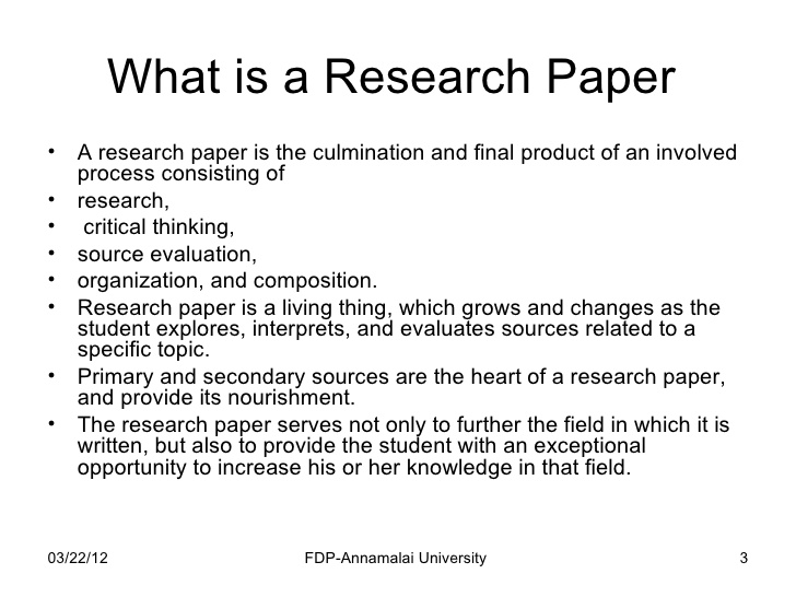 Help write a research paper