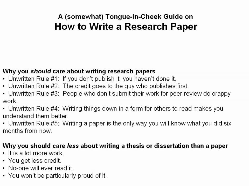 Scientific research papers