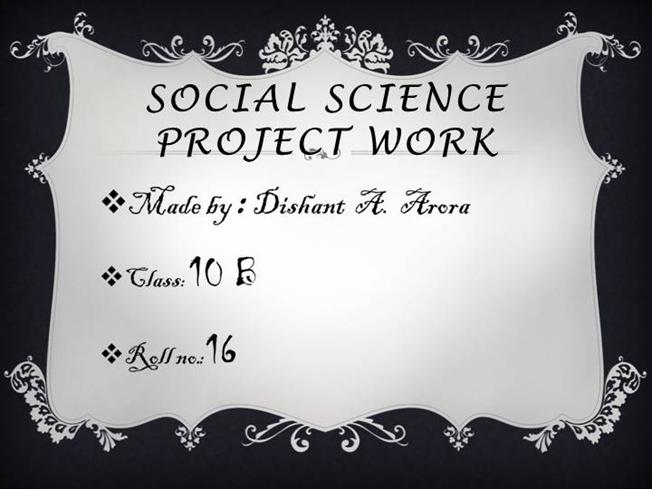 Social project work