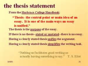 The perfect thesis statement