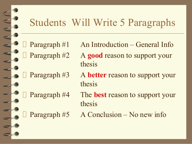 How to write college application essay 5 paragraph