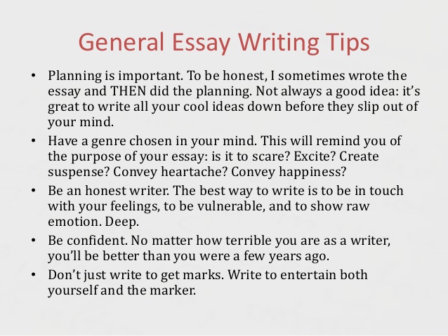 Write an english essay