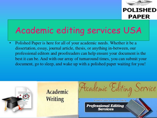Writing and editing services