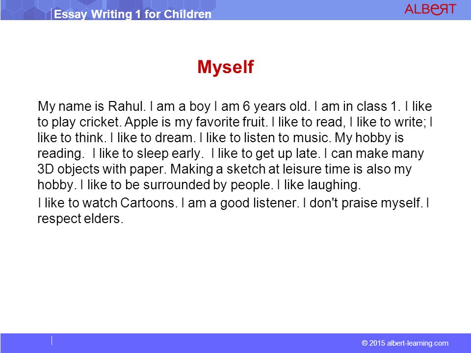 examples of how to write an essay about myself
