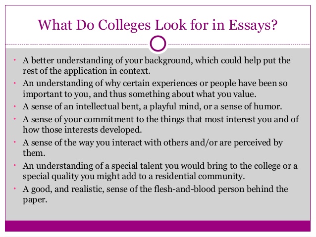 how to write a essay for college